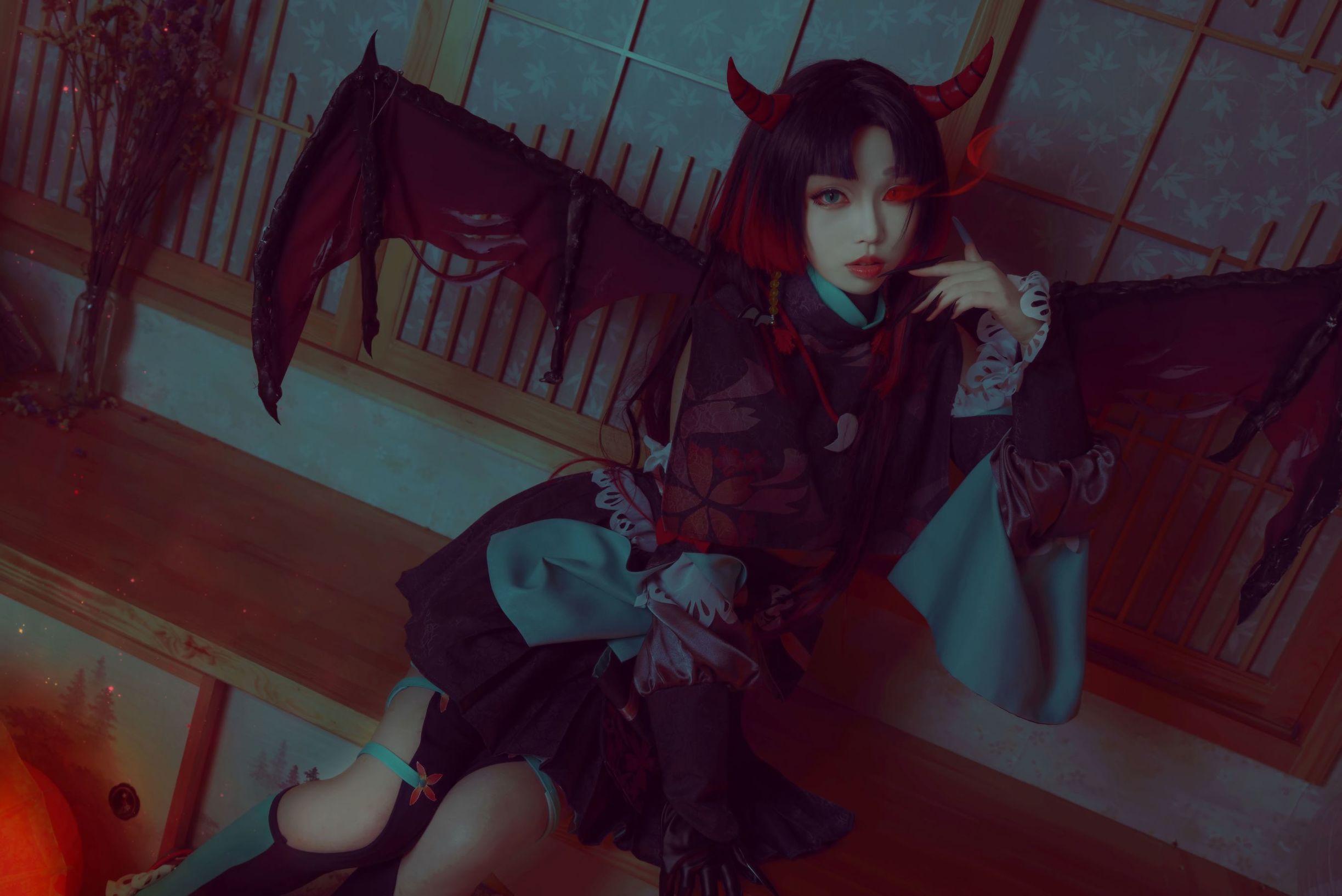 [COS福利]萌妹白易子教主阴阳师吸血姬插图7